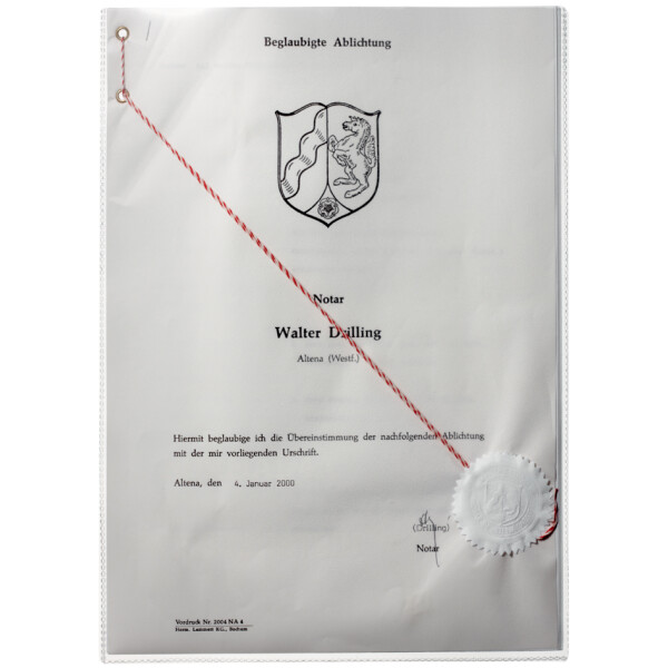 DURABLE Ausweish&uuml;lle, aus PP, 59 x 86 mm, transparent