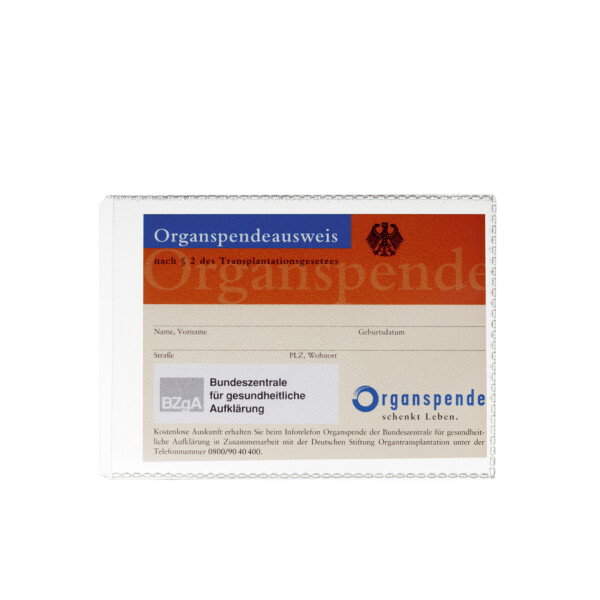 DURABLE Ausweish&uuml;lle, aus PP, 59 x 86 mm, transparent