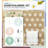 folia Adventskalender 24 Adventstütchen "NATURE"