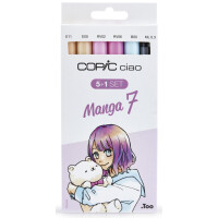 COPIC Marker ciao, 5+1 Set "Manga 7"