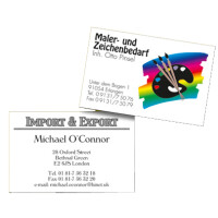 sigel PC-Visitenkarten, 85 x 55 mm, 225 g qm, hochweiß