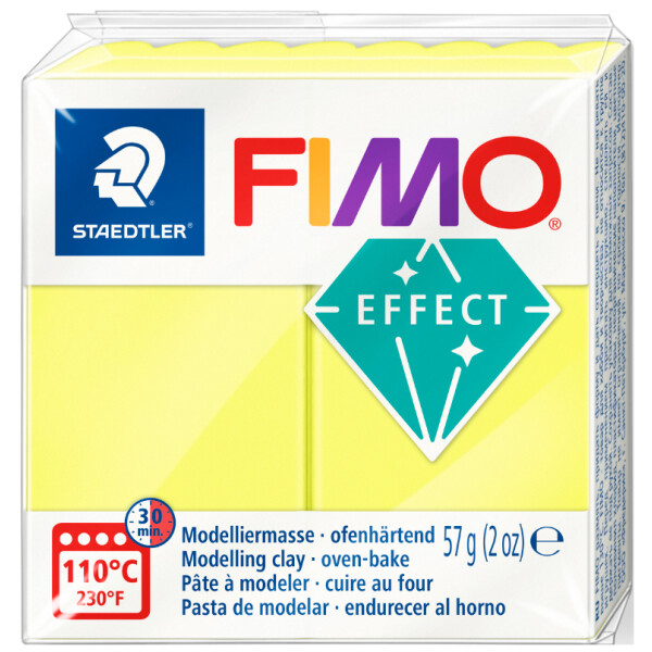 FIMO EFFECT Modelliermasse, ofenhärtend, neonorange, 57 g