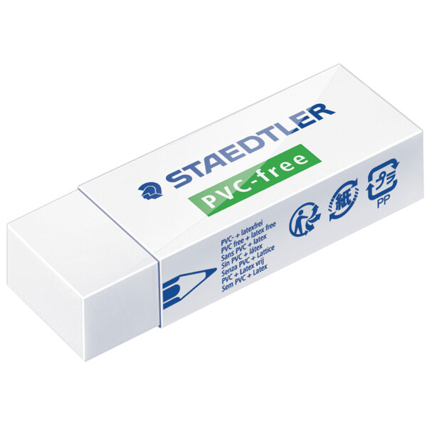 STAEDTLER Radierer PVC-free B20, weiß