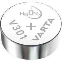 VARTA Silber-Oxid Uhrenzelle, V379 (SR63), 1,55 Volt