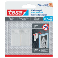 tesa Powerstrips Klebenagel für Tapeten und Putz, 1,0 kg