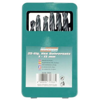 BRÜDER MANNESMANN Spiralbohrer-Satz, 25-teilig