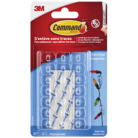 3M Command Deko-Clip, Kunststoff, Größe: XS, transparent