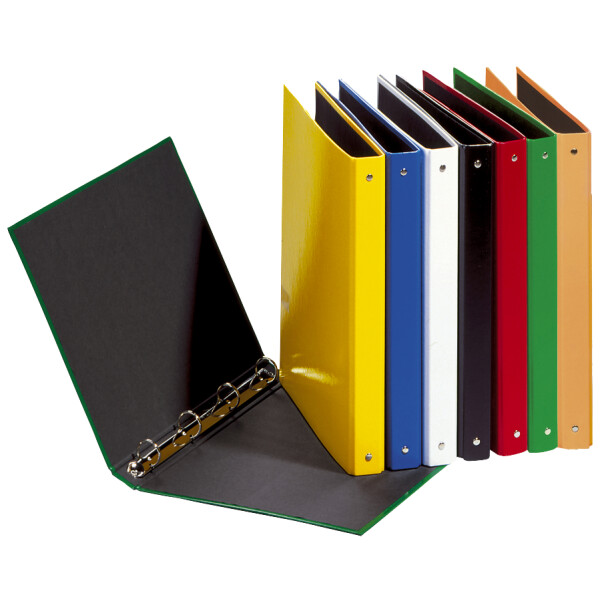 PAGNA Ringbuch "Basic Colours", 4 Ring-Mechanik, schwarz