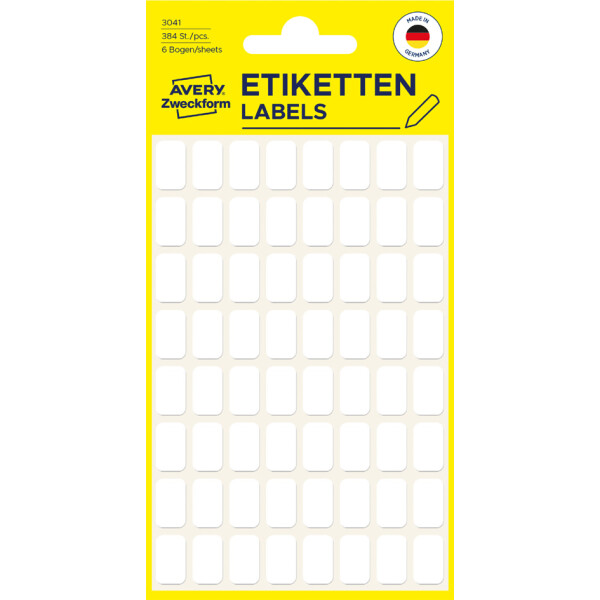 AVERY Zweckform Vielzweck-Etiketten, 50 x 14 mm, wei&szlig;, KP