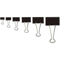 WEDO Foldback-Klammer, (B)25 mm, Klemmweite: 9 mm, schwarz