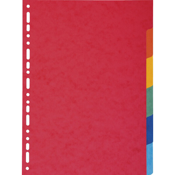 EXACOMPTA Karton-Register, DIN A4 Überbreite, 6-teilig