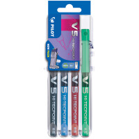 PILOT Tintenroller Hi-Tecpoint V5 Set2Go, 4er Etui