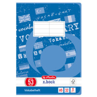 herlitz Vokabelheft x.book, DIN A5, 3-spaltig, 40 Blatt