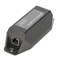 DIGITUS Gigabit PoE + Extender, 100 m, Farbe: schwarz