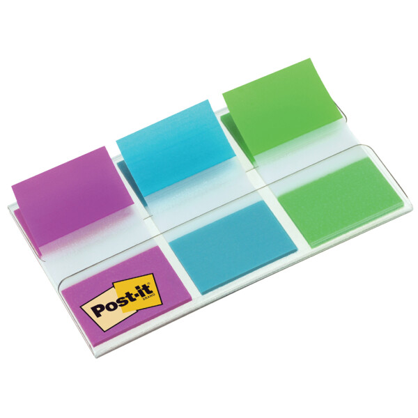 Post-it Haftstreifen Index, 25,4 x 43,2 mm, 3-farbig