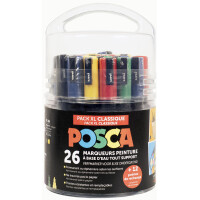POSCA Pigmentmarker "Pack XL Classique", 26er...