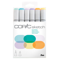 COPIC Marker sketch, 6er Set "Pale Pastels"