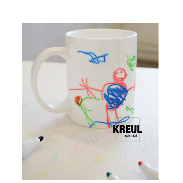 KREUL Porzellan-Pirat Porzellanmalstift "MUCKI", 5er-Set