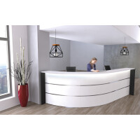 kerkmann Bogentheke BARI, (B)3.320 x (T)1.800 mm