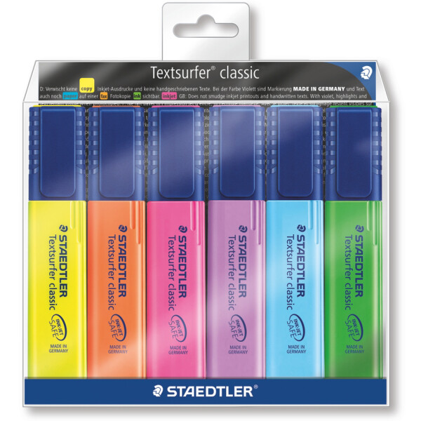 STAEDTLER Textmarker "Textsurfer classic", 6 + 2 GRATIS