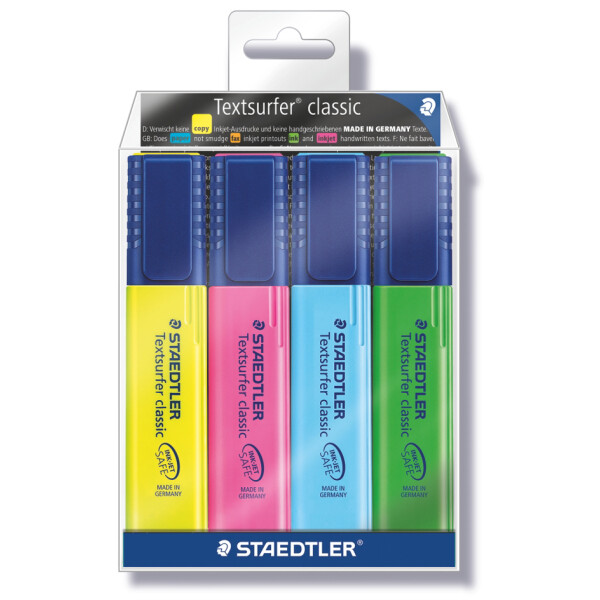 STAEDTLER Textmarker "Textsurfer classic", 6 + 2 GRATIS