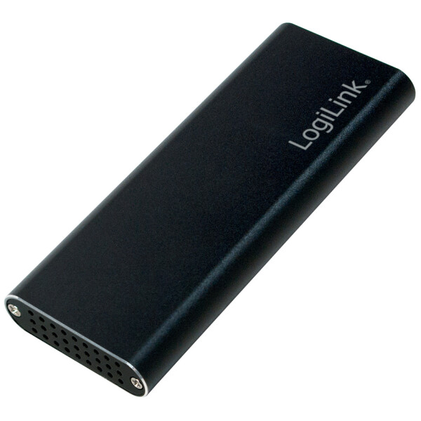LogiLink M.2 SATA Festplatten-Gehäuse, USB 3.1, schwarz