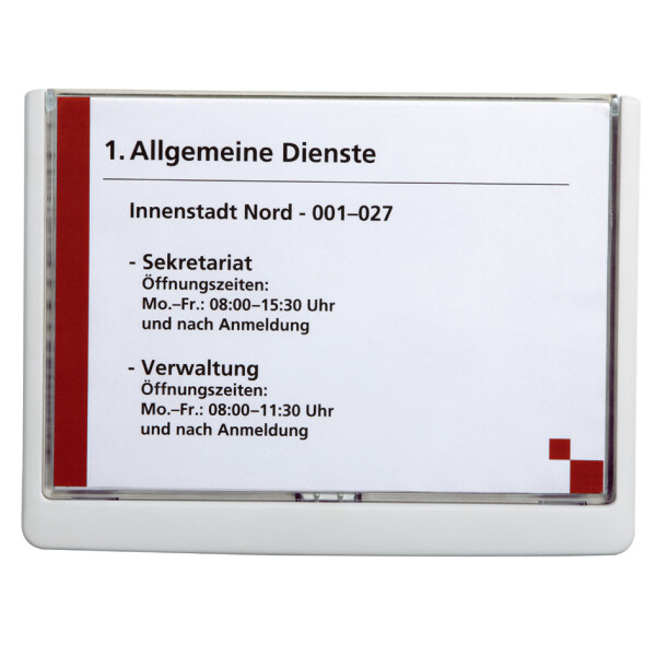 DURABLE Türschild CLICK SIGN, DIN A5, graphit
