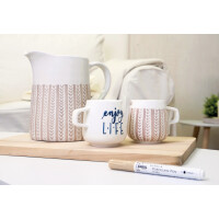 KREUL Glass & Porcelain Pen Chalky, 5er-Set