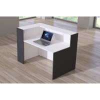 kerkmann Ecktheke BARI, (B)1.500 x (T)950 mm, weiß