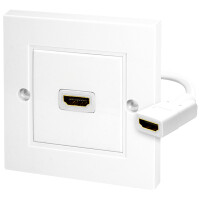 LogiLink Anschlussdose, 2 x HDMI, geschirmt, weiß