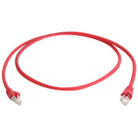 Telegärtner Patchkabel, Kat.6A (tief), S FTP, 0,5 m, grün