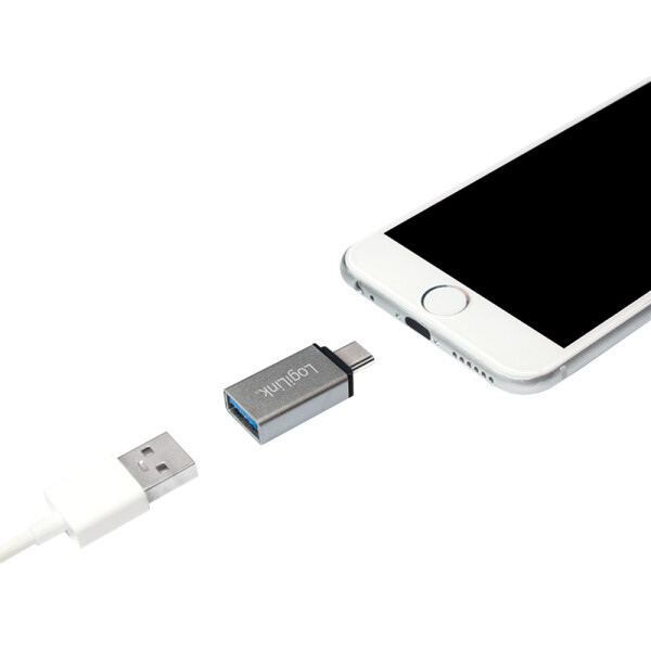 LogiLink USB-C Adapter-Set, 2-teilig, silber