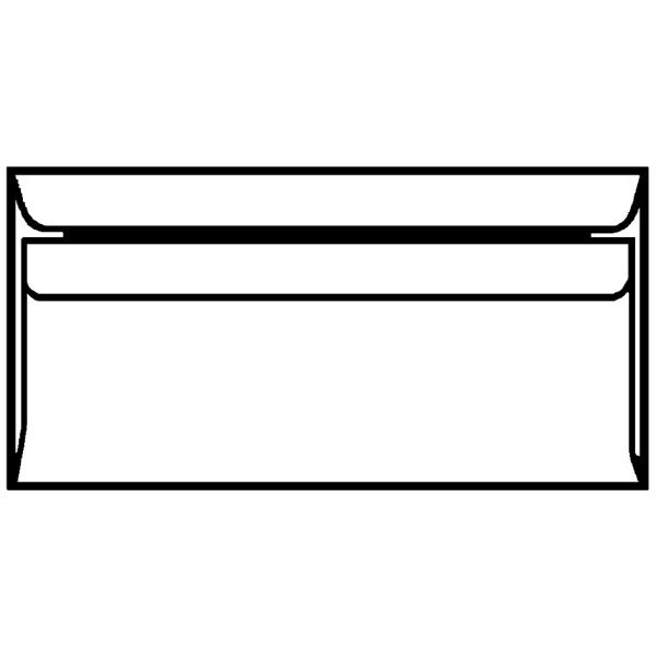 herlitz Briefumschlag, DIN lang, ohne Fenster, weiß