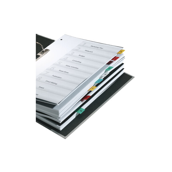 DURABLE Vollsicht-Reiter TABFIX, transparent, 2-zeilig
