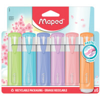 Maped Textmarker FLUOPEPS PASTEL, 6er Blister