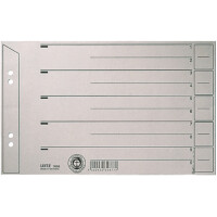 LEITZ Trennblätter, A4, Kraftkarton 200 g qm, grau