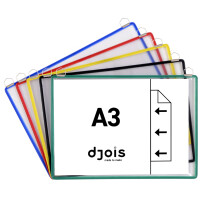 djois by tarifold Hängetafel DIN A3 quer, weiß