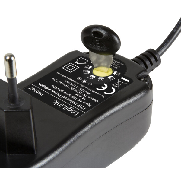 LogiLink Universal-Steckernetzteil, 12 Watt, 3-12 Volt