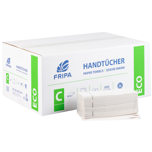 Fripa Handtuchpapier ECO, 250 x 330 mm, C-Falz, weiß