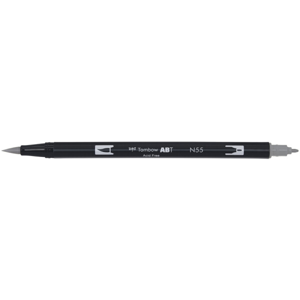 Tombow Doppelfasermaler "ABT DUAL BRUSH PEN", cool grey 1