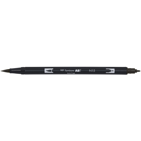 Tombow Doppelfasermaler "ABT DUAL BRUSH PEN", cool grey 1