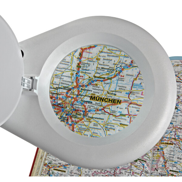 MAUL LED-Lupenleuchte MAULviso, Klemmfuß, schwarz