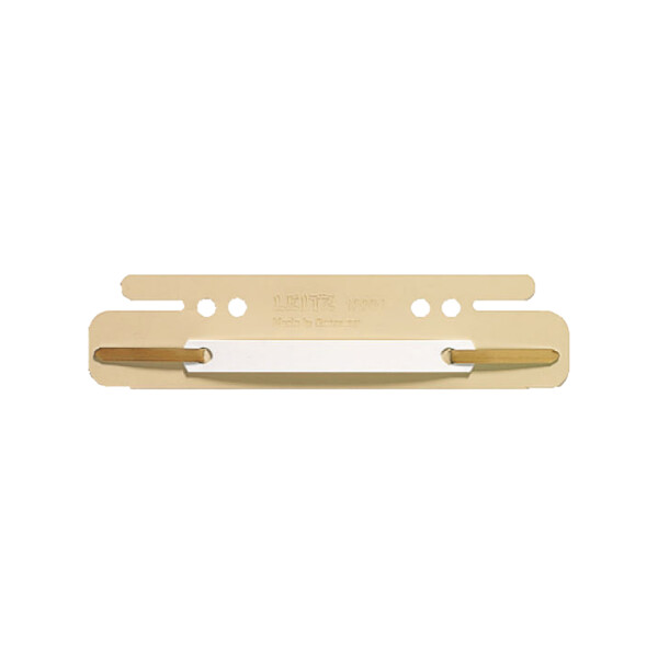 LEITZ Einsteck-Heftstreifen, 38 x 158 mm, PVC, sand