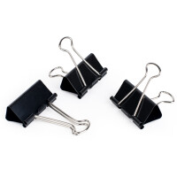 pavo Foldback-Klammer, (B)19 mm, Klemmweite 7 mm, schwarz