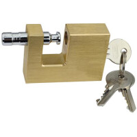 BRÜDER MANNESMANN Bolzenschloss, (B)80 mm, aus Messing