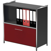 kerkmann Sideboard ARTLINE, 2 Ordnerhöhen, 1 rote...