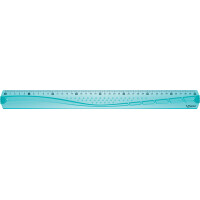 Maped Flachlineal Flex, 300 mm, aus Kunststoff, flexibel