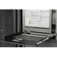 DIGITUS 19" Modulare Konsole, mit KVM-Switch 8-Port