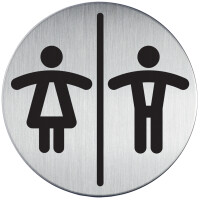 DURABLE Piktogramm "WC-Herren", Durchmesser: 83...
