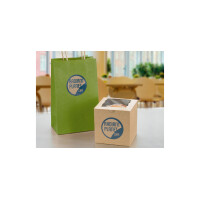 AVERY Zweckform Naturbraune Etiketten, Durchm.: 60 mm, rund